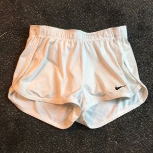 Women’s white Nike active wear shorts